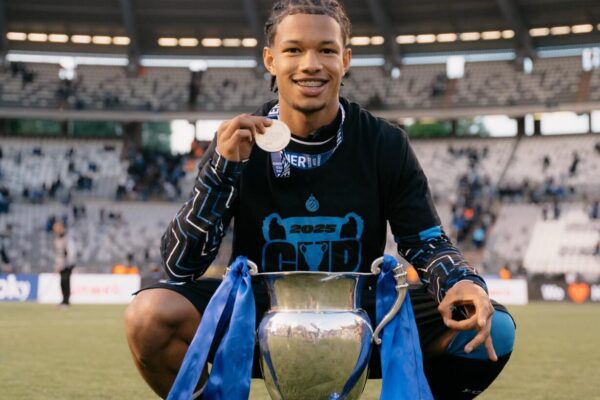 South African Shandre Campbell celebrates first silverware as Club Brugge clinch Crocky Cup title