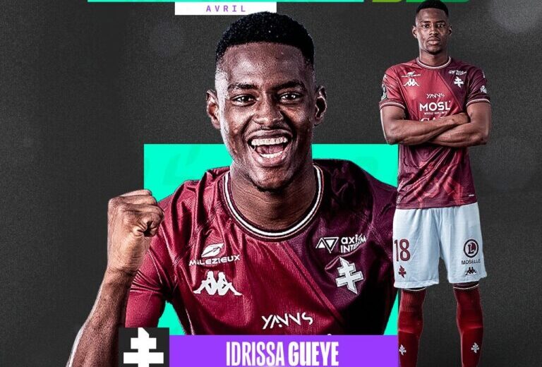 Senegalese striker Idrissa Gueye crowned Ligue 2's Top Young Talent for April