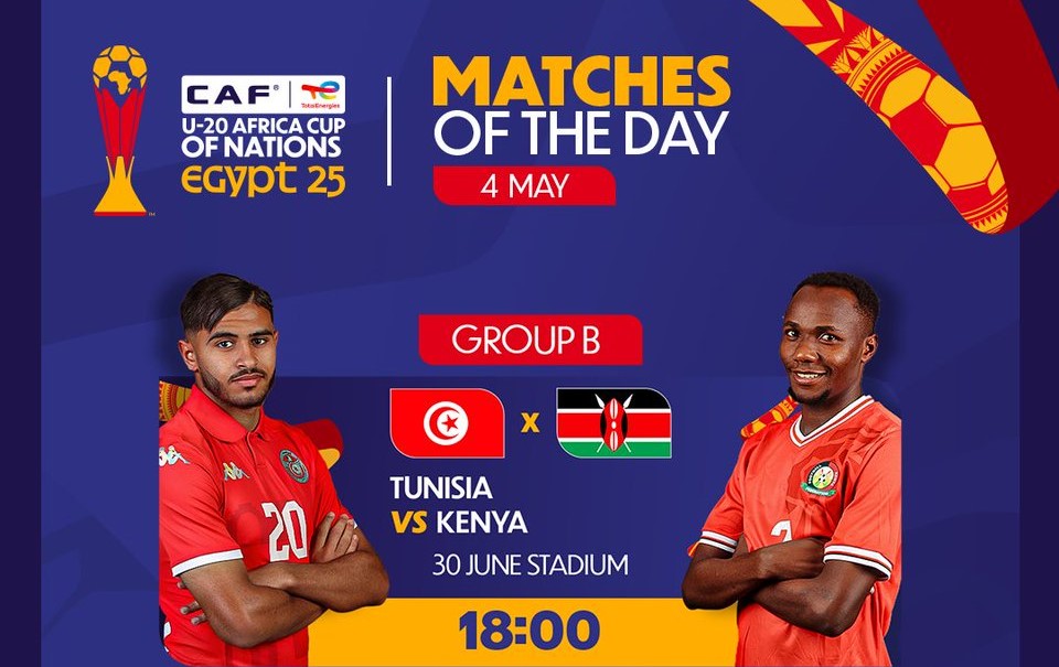 U20 Africa Cup of Nations: Tunisia vs Kenya starting lineups
