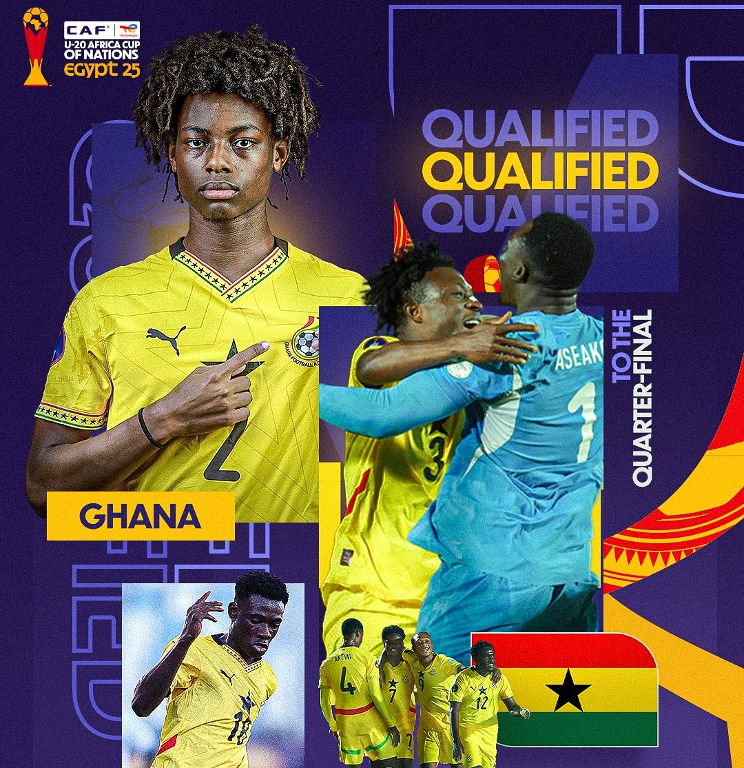 2025 U20 AFCON: Ghana, Senegal and DR Congo advance to quarter-finals from Group C