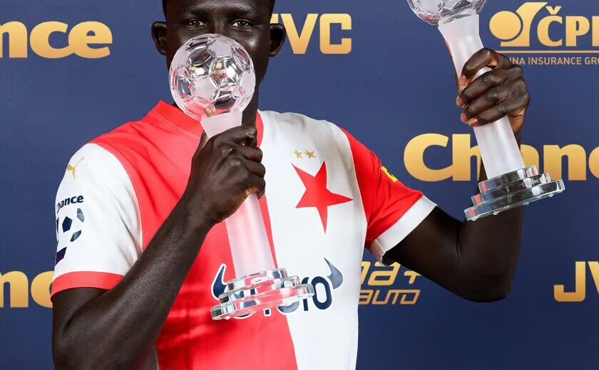 Senegalese Star El Hadji Malick Diouf Wins Two Major Awards in Breakout Season with Slavia Prague
