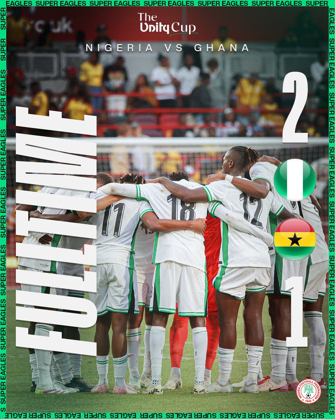 2025 Unity Cup: Black Stars’ second-half shine not enough as Nigeria’s Super Eagles secure 2-1 win to reach final