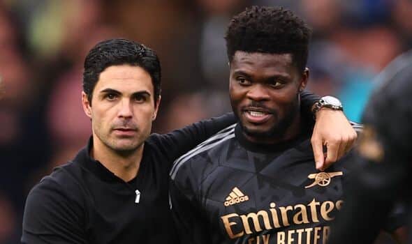 Thomas Partey and Arteta Thomas Partey and Arteta   Arsenal confirm contract talks with Ghanas Thomas Partey as four senior players exit   AfricaSoccercom