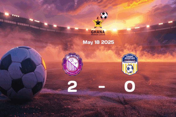 Vision Outplays Young Apostles 2-0 in Exciting 2025-05-18 English Premier League Match
