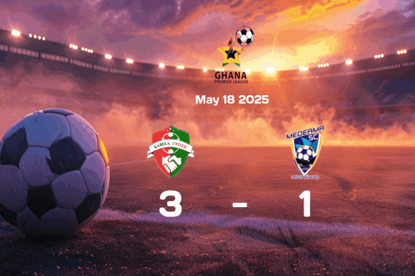 Karela Dominates Medeama 3-1 in Intense English Premier League Clash on May 18, 2025