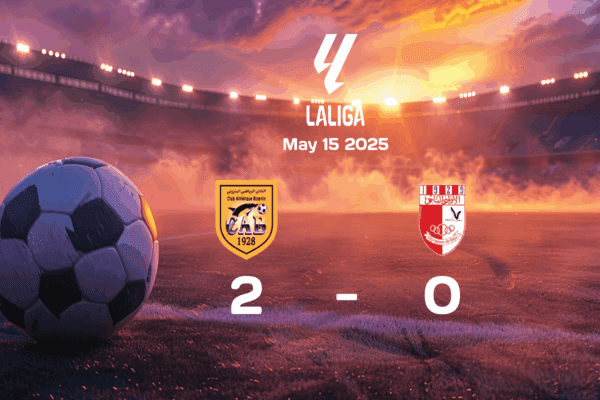 CA Bizertin Secures Victory Over Olympique Béja with 2-0 Win in Ligue 1 Match on May 15, 2025