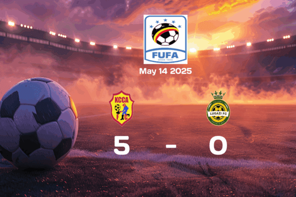 KCCA Dominates Lugazi 5-0 in Thrilling English Premier League Match, May 14, 2025