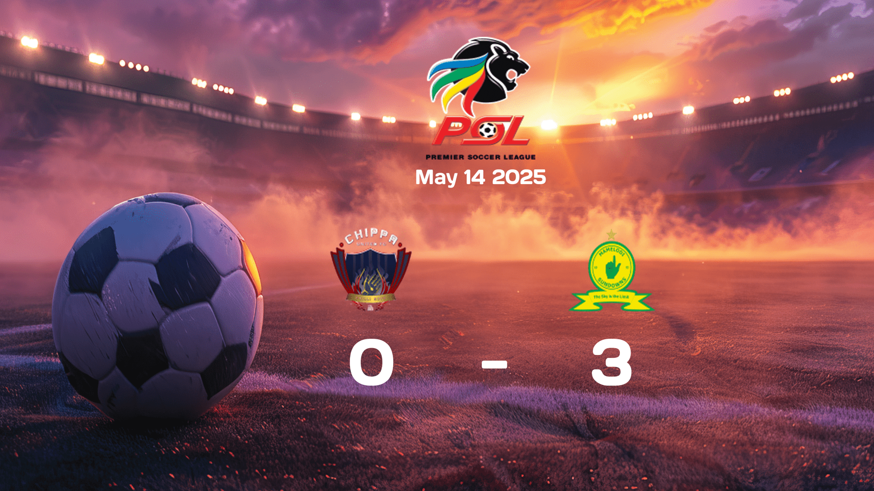 Chippa United vs Mamelodi Sundowns 0:3 Match Highlights - Premier Soccer League 2025-05-14