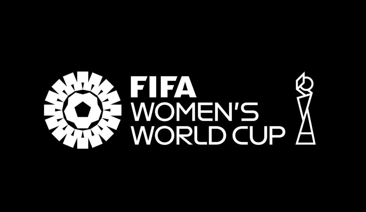 Fifa Women S World Cup 2023 Official Logo White Champion Symbol Design Abstract Illustration With Black Background Free Vector