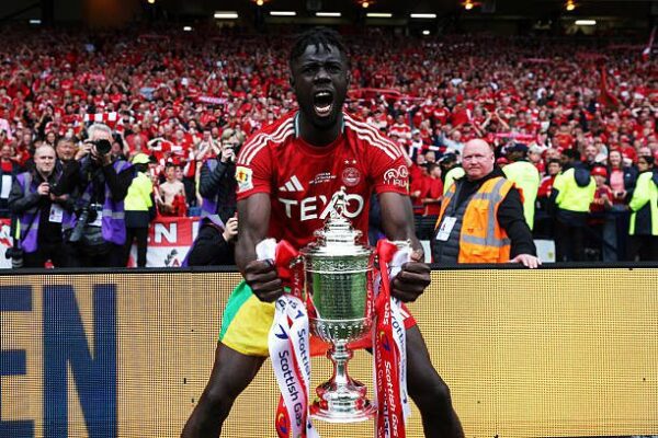 Senegalese striker Pape Habib Gueye lifts Scottish Cup as Aberdeen stun Celtic in dramatic final