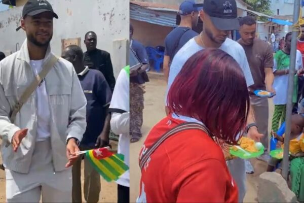 Liverpool’s Cody Gakpo given hero’s welcome after arriving in Togo