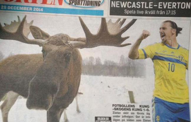 648x415 Capture Ecran Journal Suedois Expressen Samedi 28 Decembre 2014 Consacree Partie Chasse Zlatan Ibrahimovic