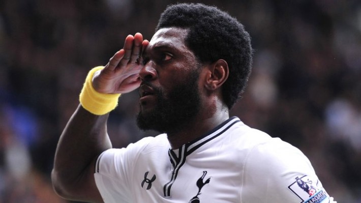  Adébayor barbe nvo 710x399   Emmanuel Adebayor Togolese Striker Courted by AS Roma   AfricaSoccercom