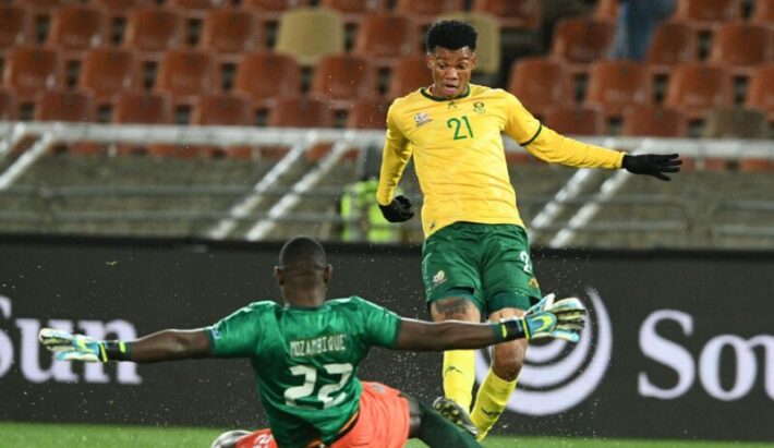 South Africa impresses with commanding 2 0 victory over Mozambique South Africa impresses with commanding 2 0 victory over Mozambique   South Africa impresses with commanding 2 0 victory over Mozambique   AfricaSoccercom