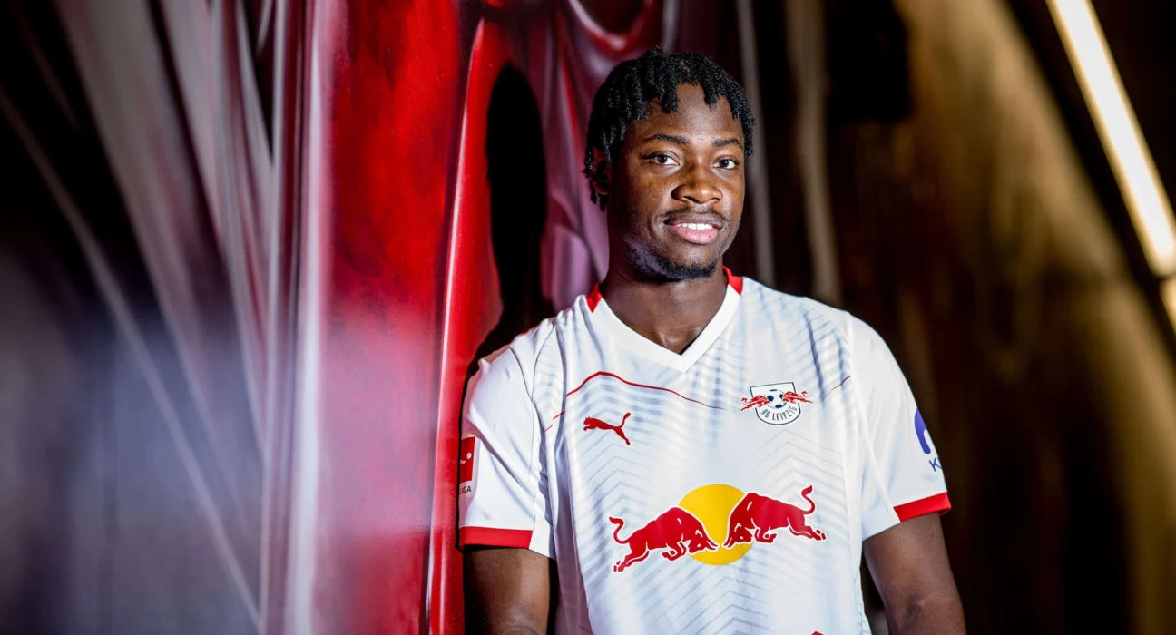  El Chadaille Bitshiabu   El Chadaille Bitshiabu commits to RB Leipzig future with long term deal   AfricaSoccercom