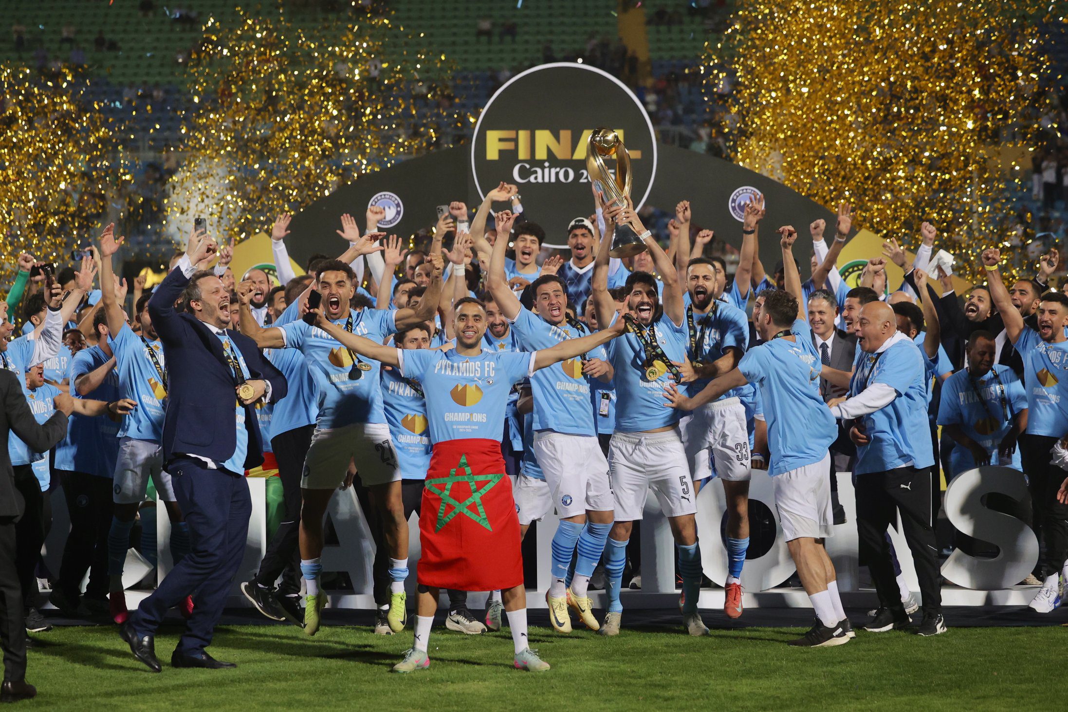 Egyptian Club Pyramids FC Beat Mamelodi Sundowns To Lift First ever CAF 