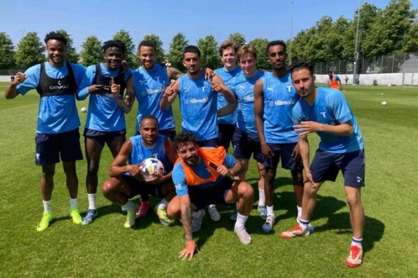 Ghanaian youngster Yassin Mohammed training with Malmo FF’s first team