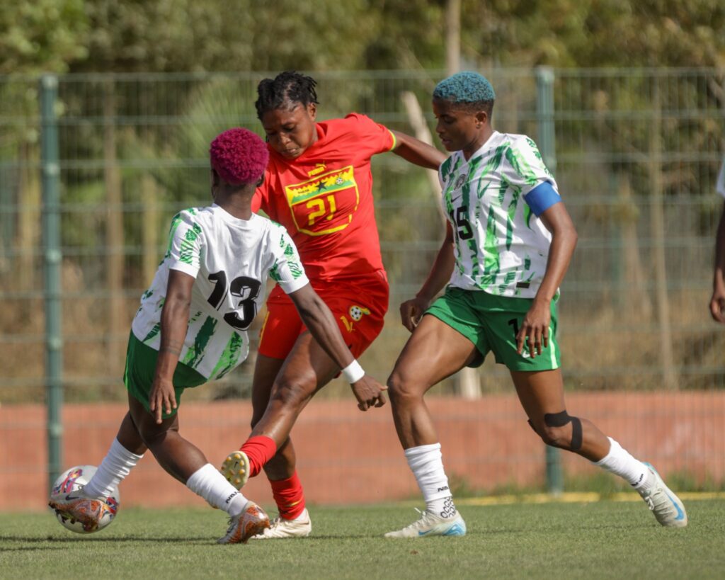  GuoD3bvXkAAejYo   Nigeria beat Ghana 3 1 in high profile friendly ahead of 2025 Womens Africa Cup of Nations   AfricaSoccercom