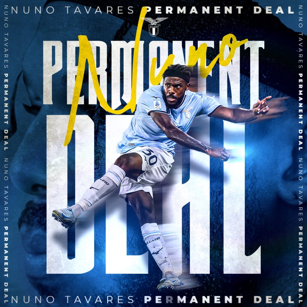  Nuno Tavares   Lazio sign Portuguese Cape Verdean Nuno Tavares permanently from Arsenal   AfricaSoccercom