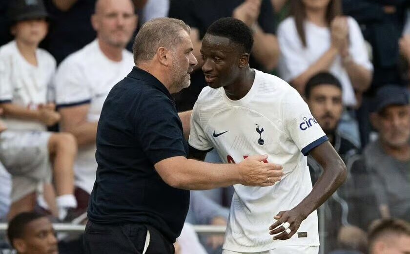 Senegalese midfielder Pape Matar Sarr pays tribute to departing Tottenham manager Ange Postecoglou