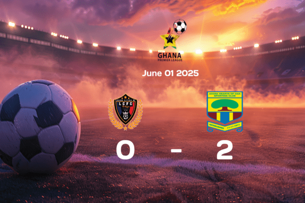 Legon Cities vs Hearts of Oak 0-2: Highlights from Exciting English Premier League Encounter on 2025-06-01