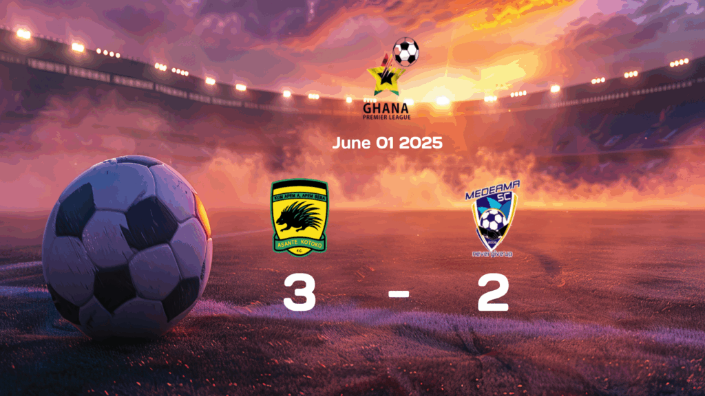  eng 1274747 review   Asante Kotoko Victorious Over Medeama in 3 2 Thriller   English Premier League Match Report June 1 2025   AfricaSoccercom