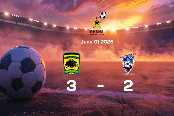 Asante Kotoko Victorious Over Medeama in 3-2 Thriller - English Premier League Match Report: June 1, 2025
