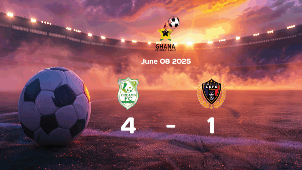  eng 1274748 review   Dreams FC Dominate Legon Cities 4 1 in 2025 English Premier League Showdown   AfricaSoccercom