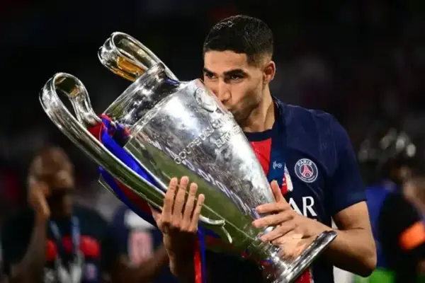 Achraf Hakimi matches historic Champions League record in PSG triumph