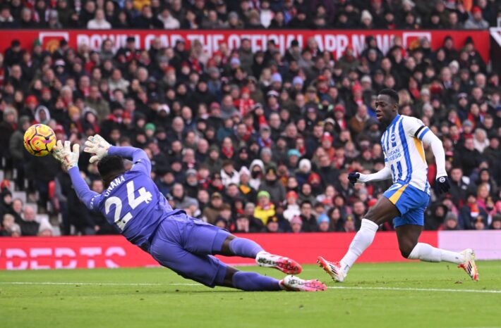 Yankuba Minteh Vs Andre Onana Manchester United Vs Brighton 710x466 1