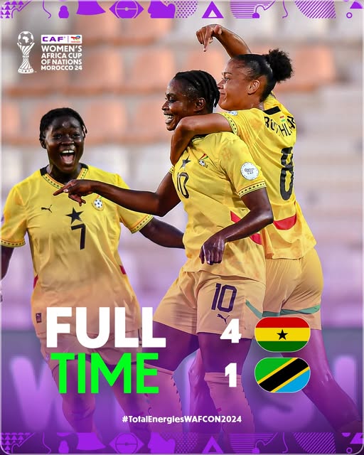  518243075 750322894175458 2122404523511899028 n   2024 WAFCON Ghana storms into quarterfinals with commanding win over Tanzania   AfricaSoccercom
