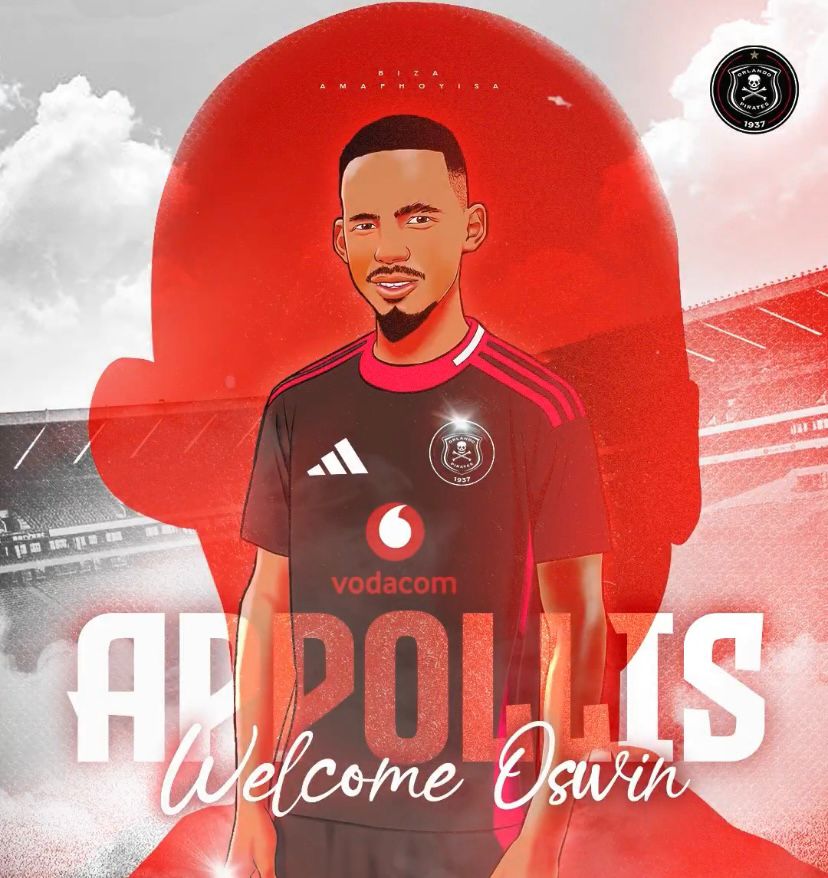  77e1bfc0 4cb6 4e05 9902 5b6b28e66504   South African giants Orlando Pirates confirm signing of Polokwane City winger Oswin Appollis   AfricaSoccercom