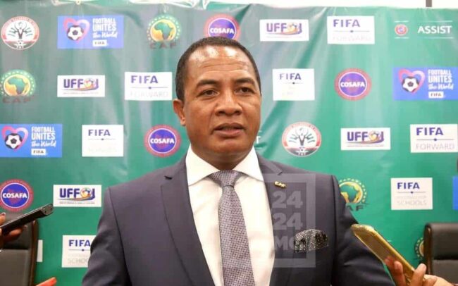 Madagascar football federation president caught on video assaulting player during match Madagascar football federation president caught on video assaulting player during match   Madagascar football federation president caught on video assaulting player during match   AfricaSoccercom