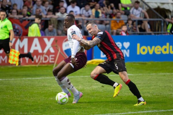 Congolese forward Francely Lomboto helps Sligo Rovers frustrate league leaders Shamrock Rovers