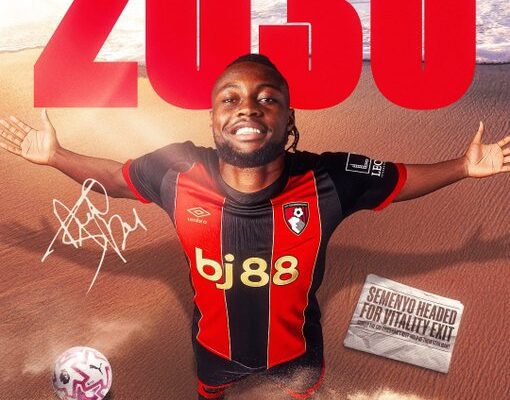 Ghana striker Antoine Semenyo signs long-term contract with AFC Bournemouth