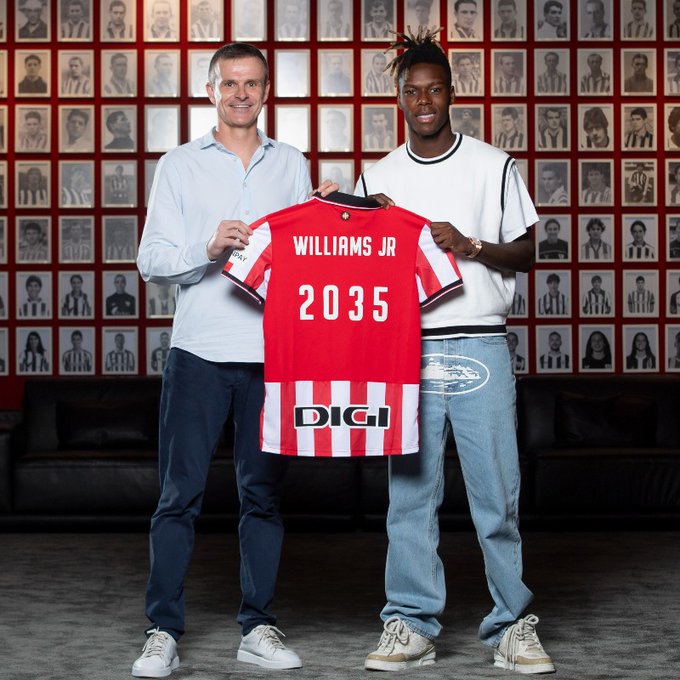  Gv5iWxtXcAE4MCo   Spanish Ghanaian forward Nico Williams commits future to Athletic Club with new deal until 2035   AfricaSoccercom