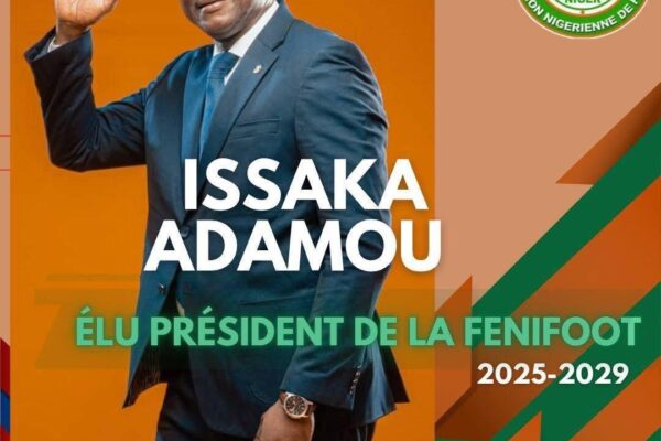 FIFA President Infantino congratulates Issaka Adamou on election as FENIFOOT President