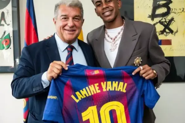 Spanish-Moroccan forward Lamine Yamal signs long-term FC Barcelona deal and inherits iconic number 10 shirt