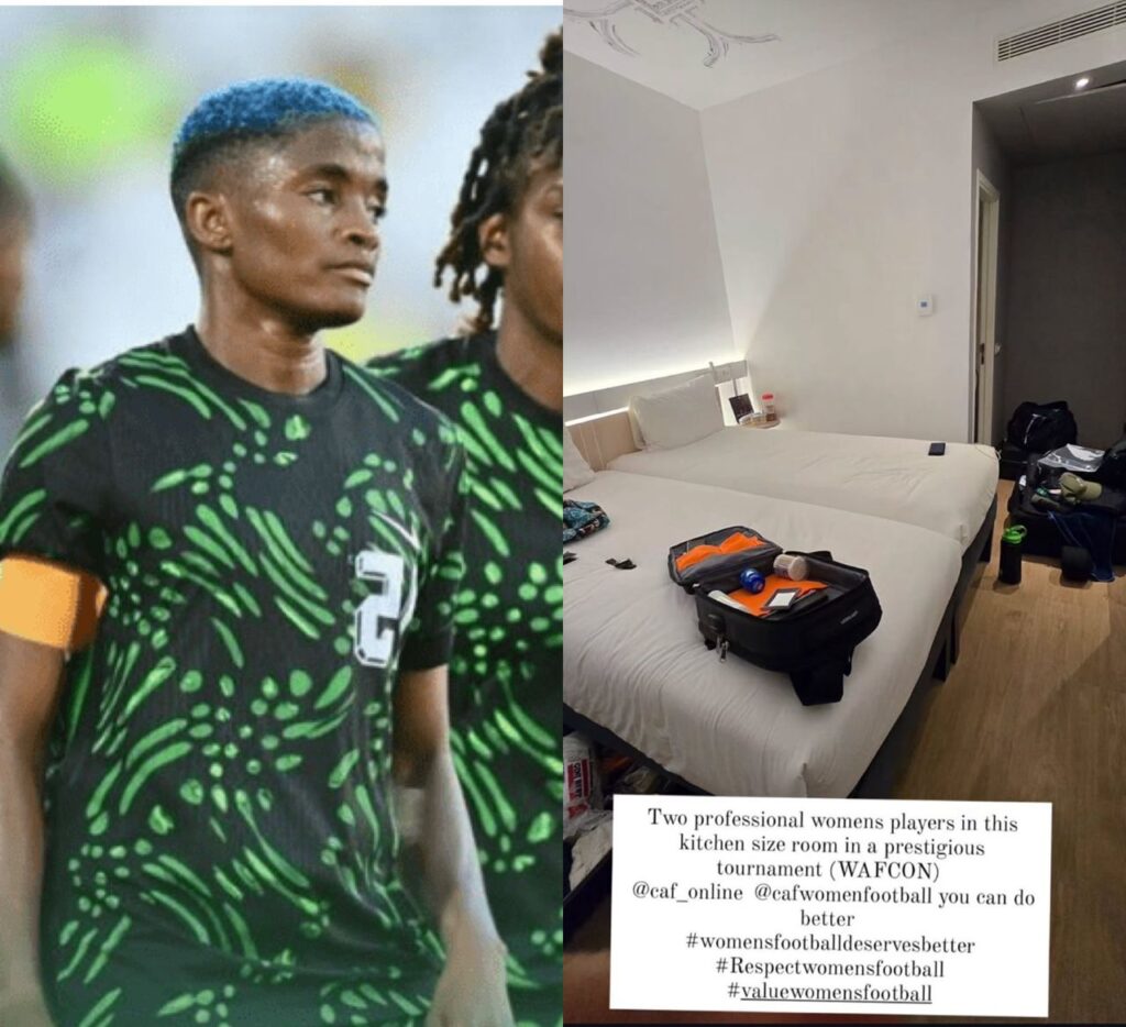  WhatsApp Image 2025 07 03 at 215224   2025 WAFCON Womens football deserves better  Nigerias Rasheedat Ajibade complains about accommodation for players   AfricaSoccercom