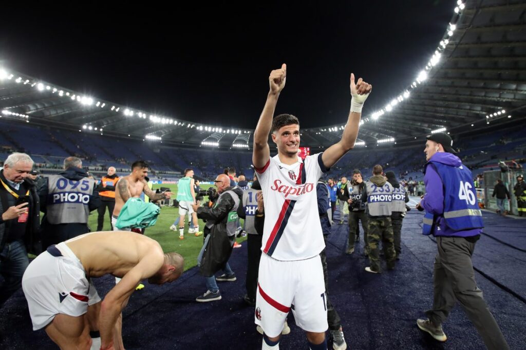  as roma v bologna fc serie a tim 1170x780   AJ Auxerre open talks to sign Morocco and Bologna midfielder Oussama El Azzouzi   AfricaSoccercom