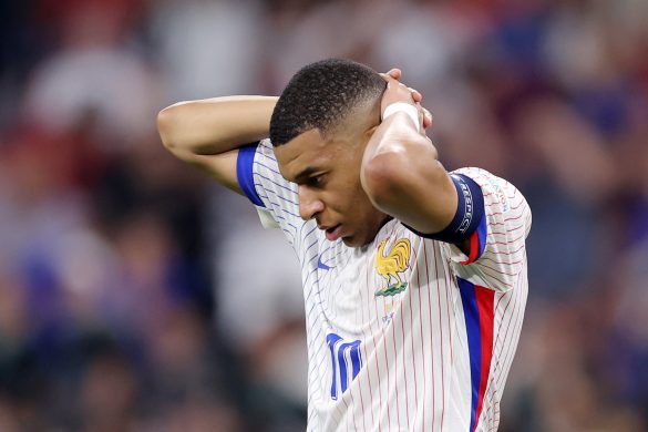  spain v france semi final uefa euro 2024 585x390   Franco Cameroonian Kylian Mbappe under investigation after €180k donations to police officers   AfricaSoccercom