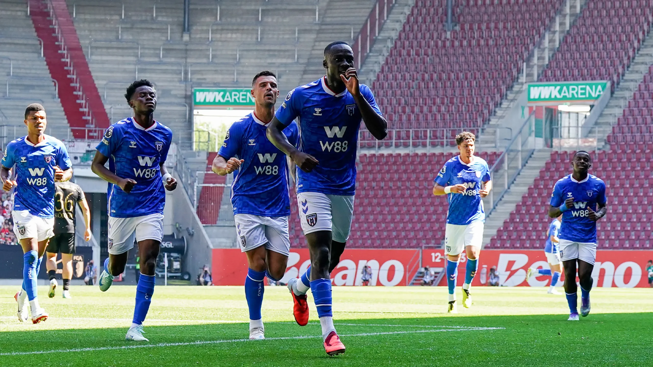 Senegalese midfielder Habib Diarra fires Sunderland to victory over Augsburg