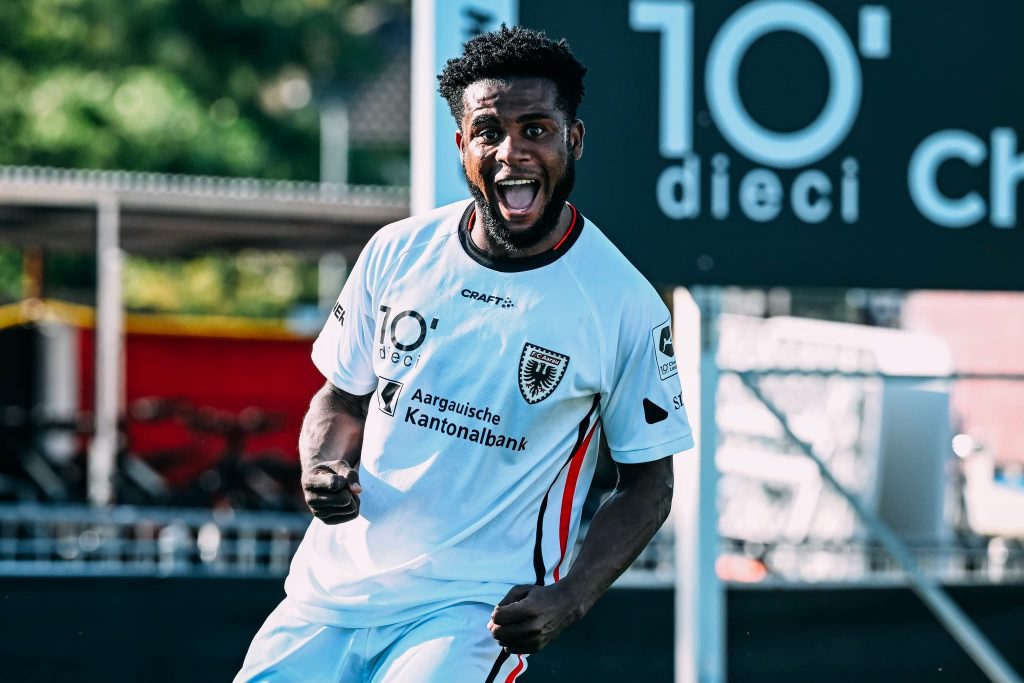 Ghanaian forward Daniel Afriyie Barnieh strikes twice as FC Aarau outclass Stade Lausanne-Ouchy