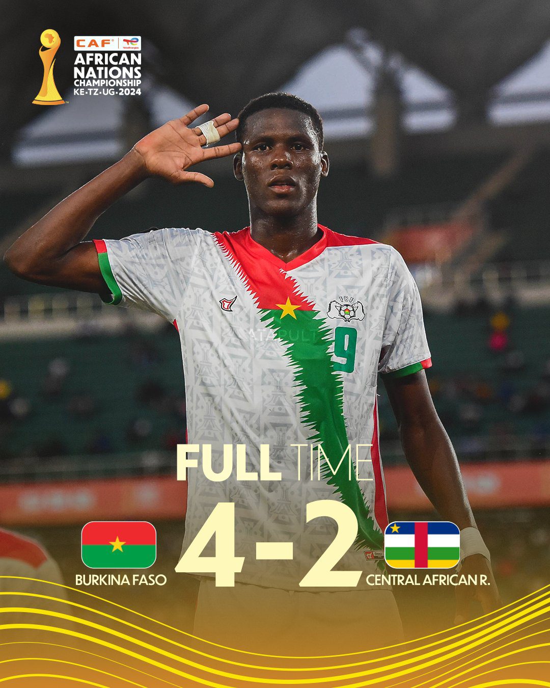 CHAN 2025: Burkina Faso secure crucial 4-2 victory against Central African Republic