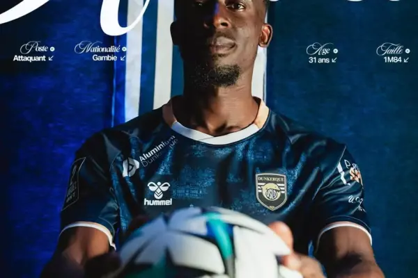 Gambian international Aboubakary Kanté joins USL Dunkerque on two-year deal
