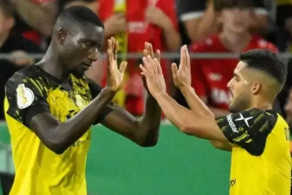 Serhou Guirassy and Ramy Bensebaini fire Borussia Dortmund to winning start in German Cup