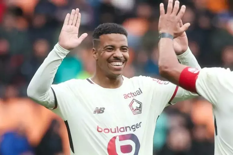 Moroccan striker Hamza Igamane Scores twice on spectacular Lille debut Moroccan striker Hamza Igamane Scores twice on spectacular Lille debut   Moroccan striker Hamza Igamane Scores twice on spectacular Lille debut   AfricaSoccercom