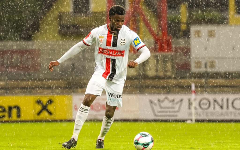 Congolese defender Aristote Tambwe Kasengele impresses on winning Admira Wacker debut