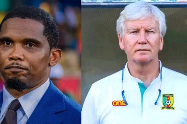 Eto’o extends olive branch to Marc Brys in stunning u-turn amid prolonged feud