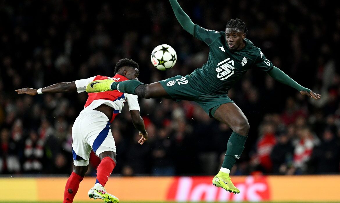  arsenal fc v as monaco uefa champions league 2024 25 league phase md6 1 1 1170x941   Ghana defender Mohammed Salisu on the radar of Greek giants Olympiacos   AfricaSoccercom
